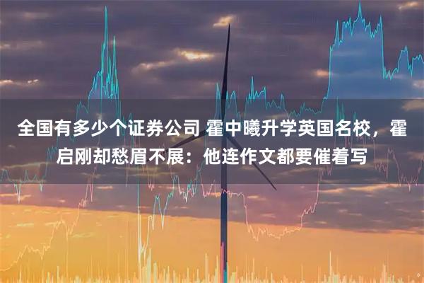 全国有多少个证券公司 霍中曦升学英国名校，霍启刚却愁眉不展：他连作文都要催着写